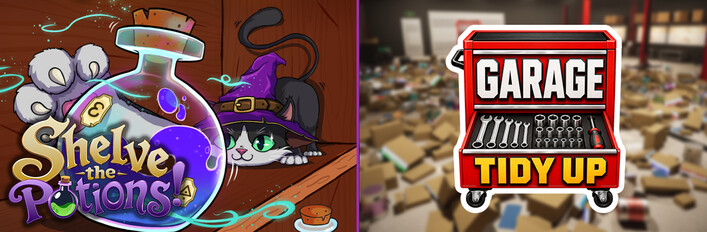 Shelve the Potions! X Garage: Tidy Up!