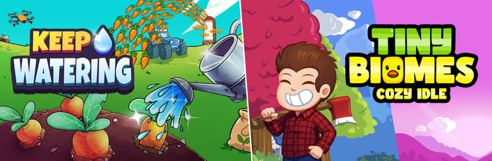 Keep Watering + Tiny Biomes: Cozy Idle