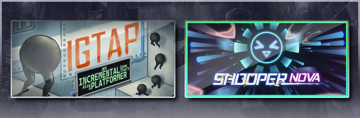 IGTAP: an Incremental Game That's Also a Platformer & SHOOPER NOVA