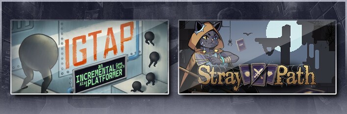 IGTAP: an Incremental Game That's Also a Platformer & Stray Path