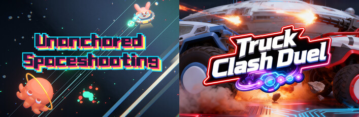 🔫Unanchored Spaceshooting x 🚗Truck Clash Duel