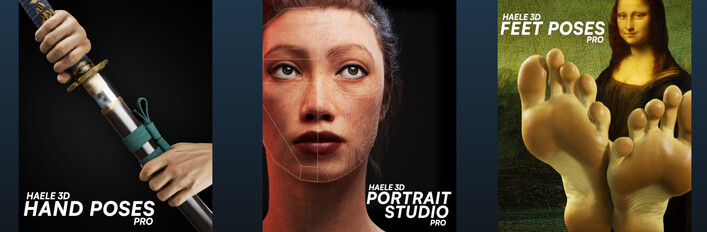 HAELE 3D - Pro Complete - Anatomy Drawing References