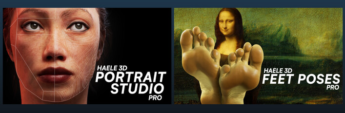 HAELE 3D - Portrait Studio Pro - Feet Poses Pro