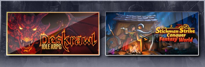 Deskrawl: Idle ARPG & Stickman Strikes: Conquer Fantasy World