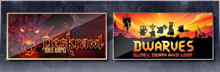 Deskrawl: Idle ARPG & Dwarves: Glory, Death and Loot