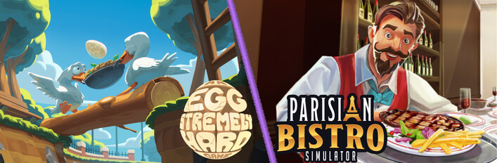 An Eggstremely Hard Game x Parisian Bistro Simulator
