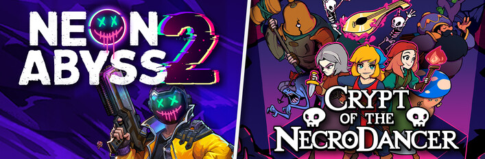 Neon Abyss 2 + Crypt of the Necrodancer