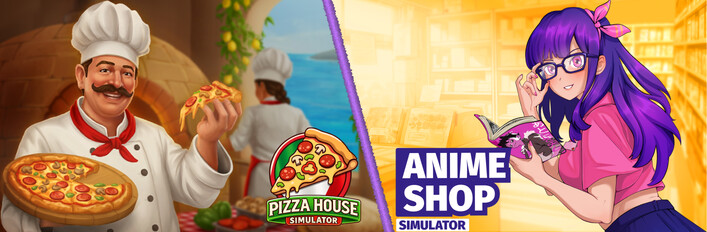 ✨Anime Shop Simulator & Pizza House Simulator 🍕