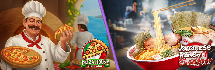 🍕 Pizza House Simulator & Japanese Ramen Simulator 🍜