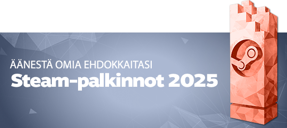 Äänestä vuoden 2025 Steam-palkintoehdokkaita.