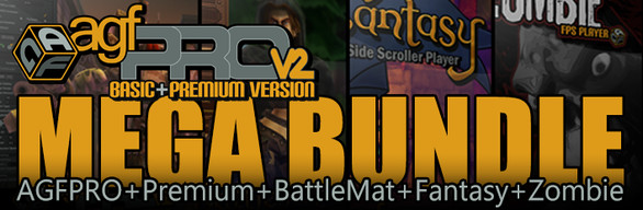 Axis Game Factory's MEGA BUNDLE = AGFPRO + Premium + Zombie + Fantasy + BattleMat Multiplayer DLC