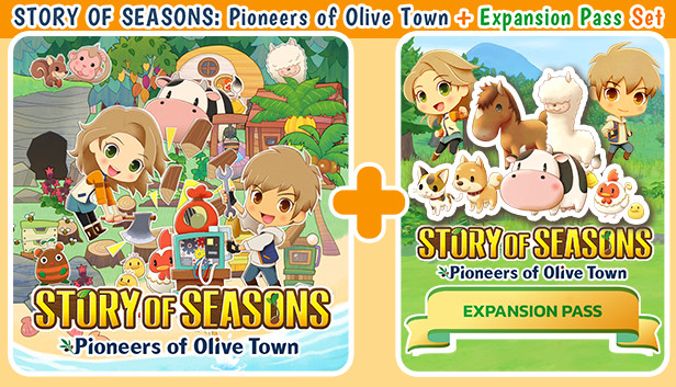 story of seasons: pioneers of olive town + expansion pass set vertical card thumbnail
